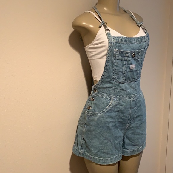 ❌SOLD❌VINTAGE💜Denim overalls - Picture 2 of 16
